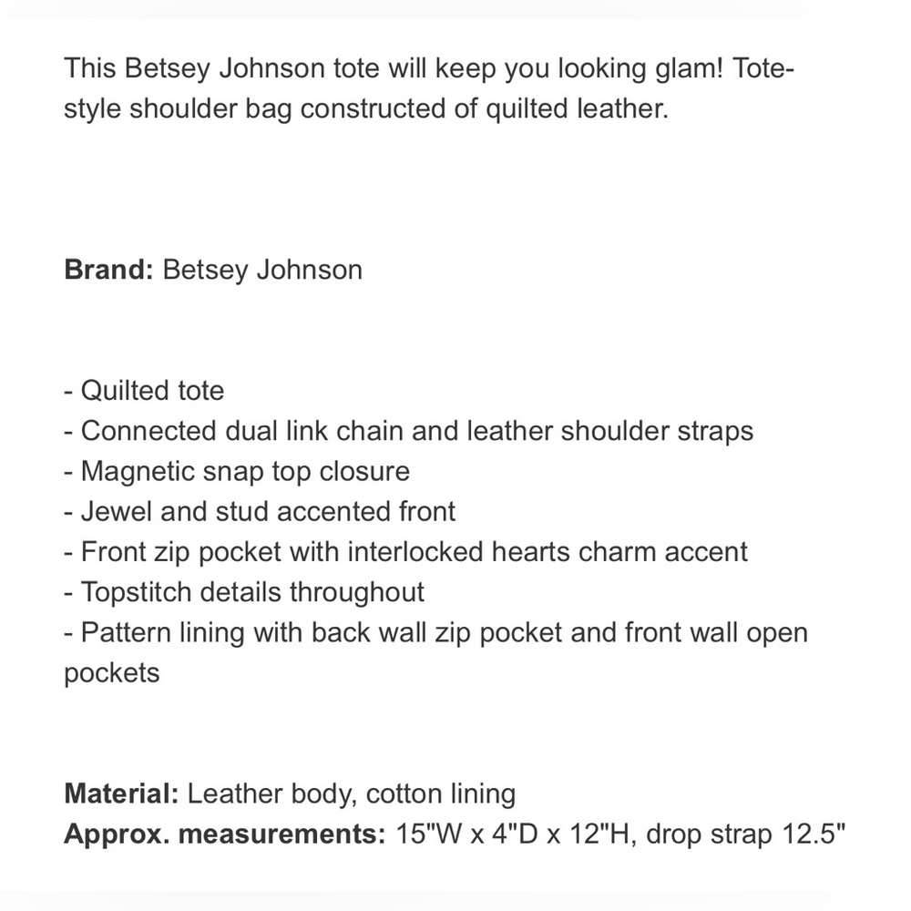 Betsey Johnson Leather Shoulder Bag - Picture 16 of 17